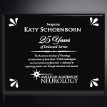 Aberdeen Black Laser Plaque 6